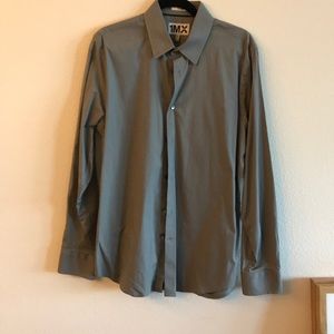 Men’s Dark Grey Button Down